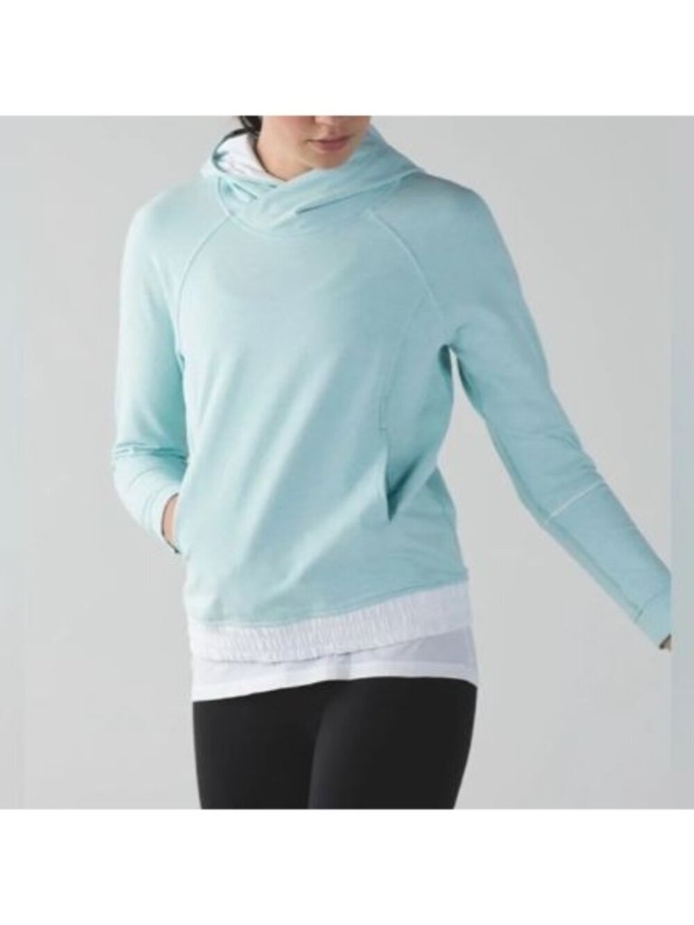Lululemon All Good Tranquil Blue Pullover Hoodie Sweatshirt